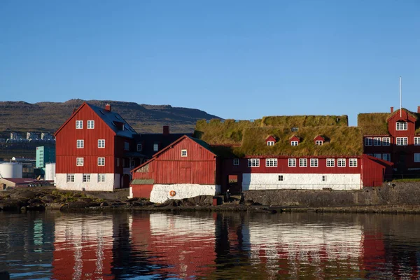 Torshavn, Wyspy Owcze, Dania - 21 września 2019: Tinganes — Zdjęcie stockowe