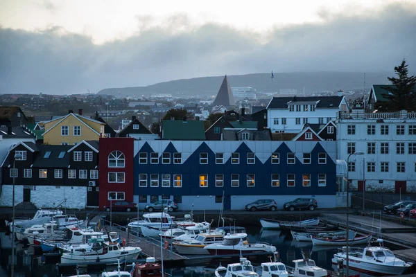 Torshavn, Islas Feroe, Dinamarca - 19 de septiembre de 2019: Vista del puerto —  Fotos de Stock