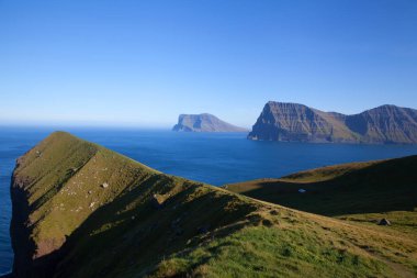 Kallur deniz feneri yürüyüş yolu, Kalsoy Adası, Faroe Adaları