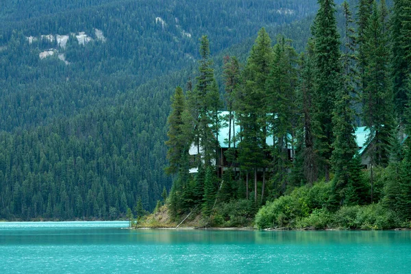 Columbia Británica Canadá Septiembre 2017 Emerald Lake Lodge — Foto de Stock