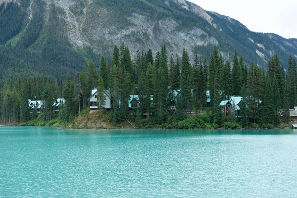 Columbia Británica Canadá Septiembre 2017 Emerald Lake Lodge — Foto de Stock