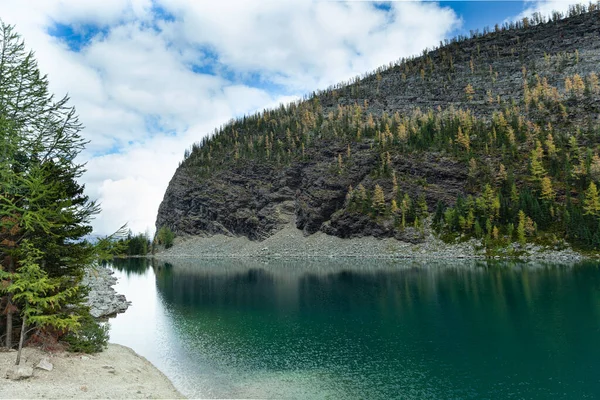 Lake Agnes Águas Esmeraldas Banff National Park Alberta Canadá — Fotografia de Stock