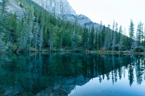 Grassi Lakes Trail Head Twilight Canmore Kanada — Stockfoto