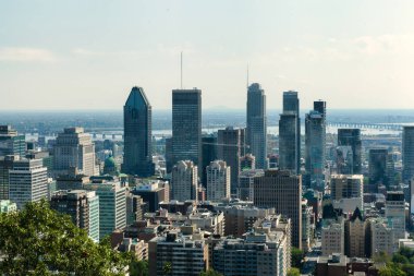 Montreal gökyüzü manzarası Kondiaronk Belvedere, Quebec, Kanada
