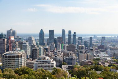 Montreal gökyüzü manzarası Kondiaronk Belvedere, Quebec, Kanada