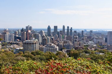 Montreal gökyüzü manzarası Kondiaronk Belvedere, Quebec, Kanada
