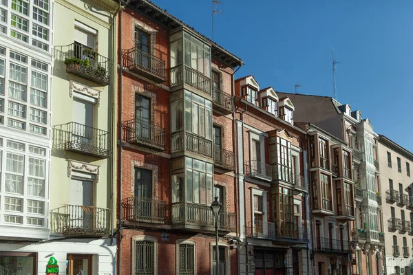 Calle Solanilla Valladolid Hiszpania Grudnia 2018 Typowa Architektura Północnej Hiszpanii — Zdjęcie stockowe