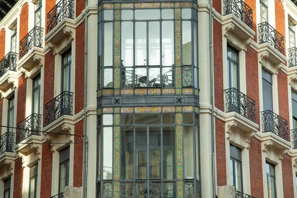 Oviedo Spain December 2018 Architecture Calle Ancha Chocolateria Valor — Stock Photo, Image