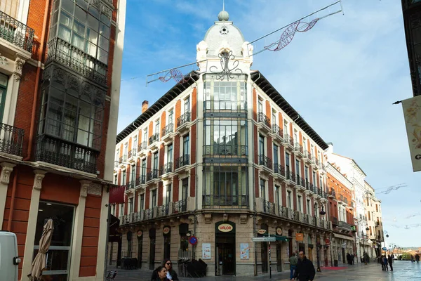 Oviedo Ισπανία Δεκεμβρίου 2018 Αρχιτεκτονική Του Calle Ancha Και Της — Φωτογραφία Αρχείου