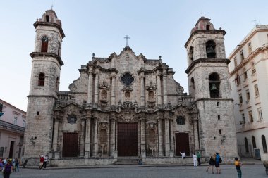 Havana, Küba - 1 Şubat 2015: San Cristobal Katedrali