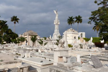 Havana, Küba: 7 Şubat 2015: Kolon Mezarlığı Genel Görünümü