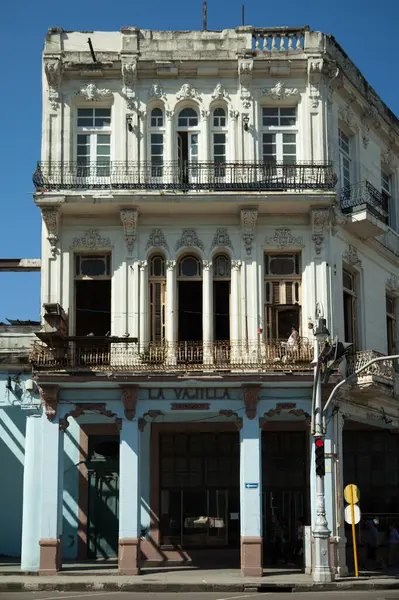 Havana Cuba Fevereiro 2015 Arquitetura Decadente Mas Bela Encantadora Havana — Fotografia de Stock