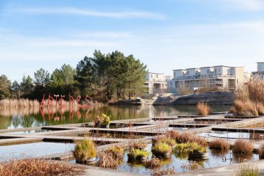 Bordeaux, Fransa: 22 Şubat 2020: Botanik Bahçesi