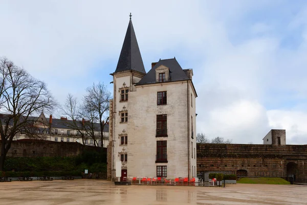 Nantes Francja Lutego 2020 Zamek Książąt Bretanii Dziedzińcu — Zdjęcie stockowe