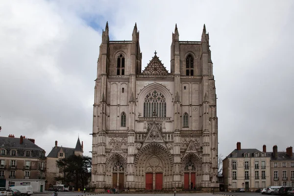 Nantes Francja Lutego 2020 Katedra Nantes Katedra Piotra Pawła Nantes — Zdjęcie stockowe