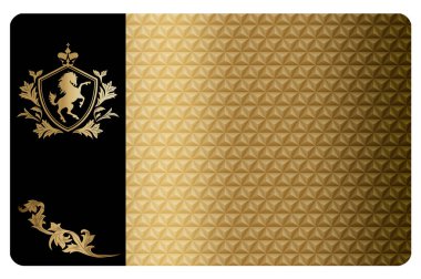 İş veya hediye kartı tasarımı için dekoratif altın arkaplan.