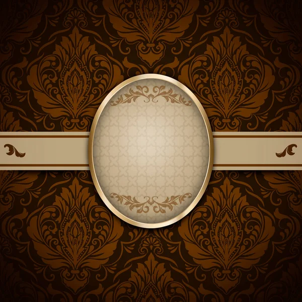 Vintage Background Decorative Patterns Elegant Golden Border — Stock Photo, Image