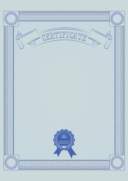 Certificado Diploma Ornamentado Com Borda Elegante Espaço Cópia Para Texto — Fotografia de Stock