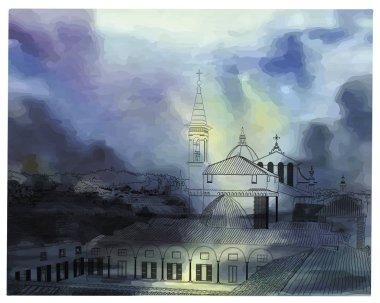 Floransa siyah Panoramik görünümü 