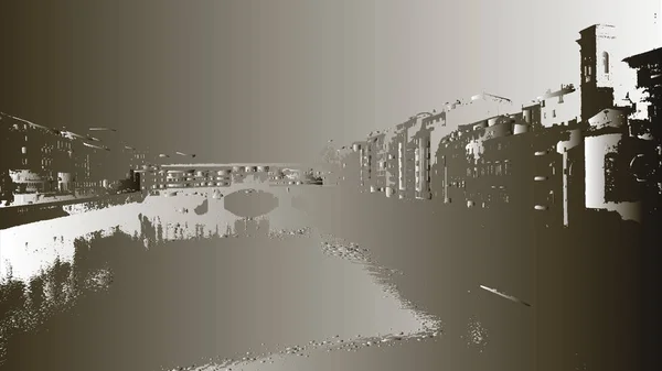 Bron i Florens silhuett gradient — Stockfoto