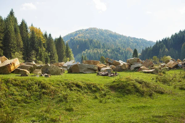 Panorami Autunnali Molto Belli Dei Carpazi Ucraina — Foto Stock