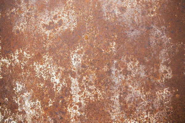Scuro Arancio Indossato Arrugginito Metallo Texture Sfondo — Foto Stock