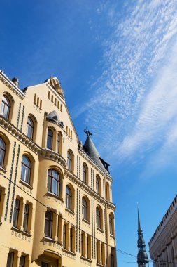 Letonya 'nın eski Riga kasabasında çok güzel bir bina.