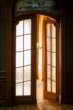 Ev bilim adamlarının eski odaları. Lviv 'deki Bilim Adamları Evi.