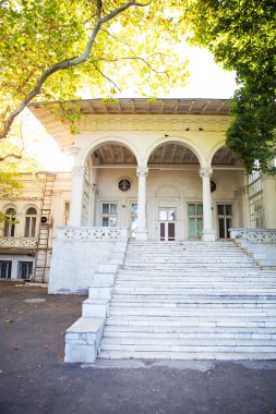 Yaz, tatil. Eski sanatoryum. Odessa, Ukrayna 'da Chkalov.