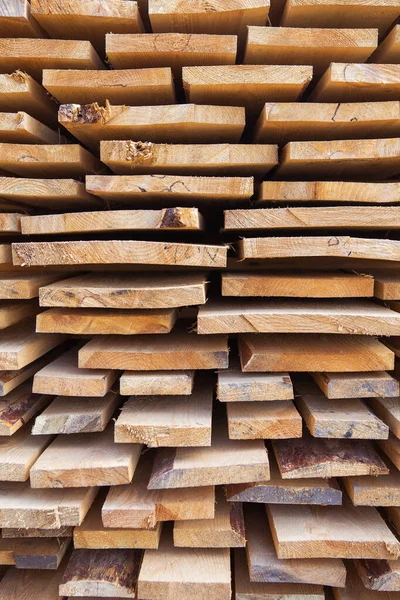 Building Material Form Fresh Wooden Planks Road Repair Site Repair — Stock Photo, Image