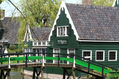 Hollanda, Hollanda, Flamanca, Kuzey Hollanda, Açık Hava Müzesi, Zaanse Schans'a, Mayıs 2015: Zaan denilen bölgenin otantik eski evleri