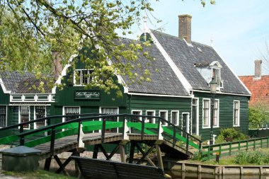 Hollanda, Hollanda, Flamanca, Kuzey Hollanda, Açık Hava Müzesi, Zaanse Schans'a, Mayıs 2015: Zaan denilen bölgenin otantik eski evleri