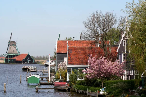 Netherlands Holland Dutch North Holland Open Air Museum Zaanse Schans — стоковое фото