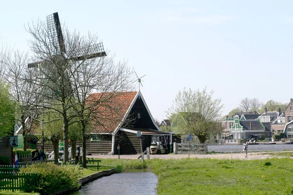 Nederländerna Holland Holländska Noord Holland Open Air Museum Zaanse Schans — Stockfoto