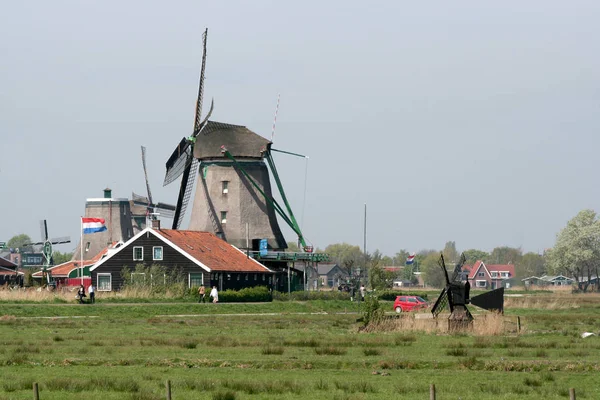 Holandia Holland Holenderski Holandia Północna Muzeum Świeżym Powietrzu Zaanse Schans — Zdjęcie stockowe