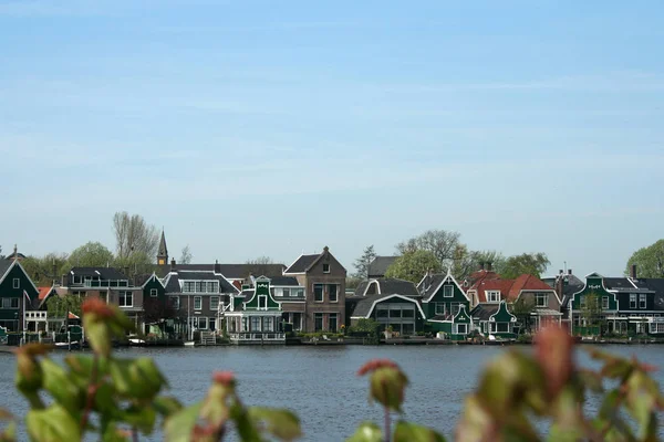 北荷兰 露天博物馆 Zaanse Schans 2015年5月 该地区正宗的老房子称为 Zaan — 图库照片