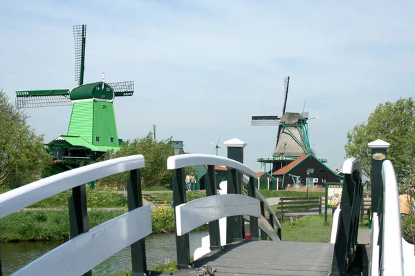 Netherlands Holland Dutch North Holland Open Air Museum Zaanse Schans — Stock Photo, Image