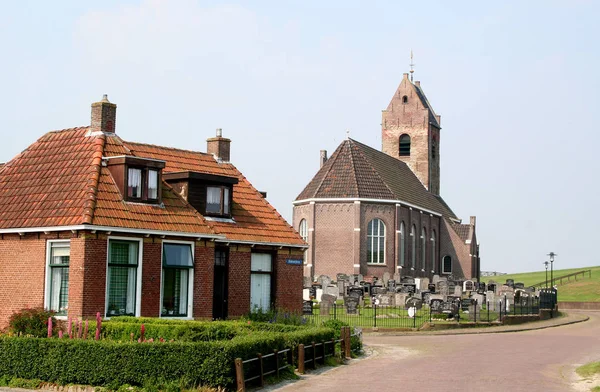 Нідерланди Фрісландія Dongeradeel Wierum Червень 2017 Марія Церкви Могилі Двір — стокове фото