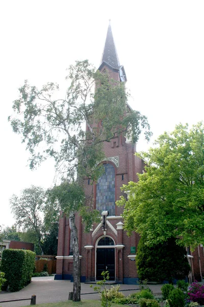 Nederländerna Holland Holländska Groningen Winschoten Juni 2016 Church Kallas Vennekerk — Stockfoto