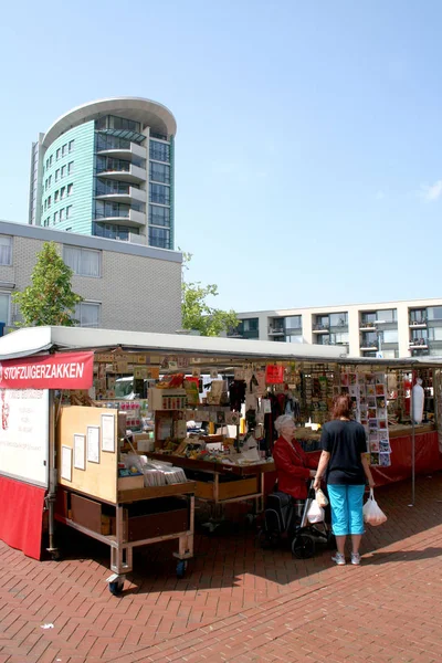 Holandia Holland Holenderskim Groningen Winschoten Czerwca 2016 Market Placu Centrum — Zdjęcie stockowe