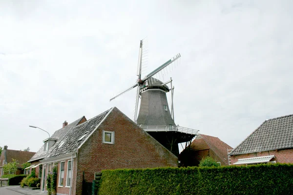 Netherlands Holland Dutch Groningen Winsum July 2016 Historic Windmill Vriendschap — Stockfoto