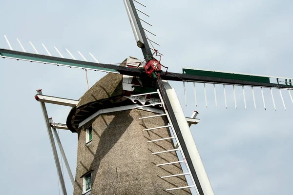 Netherlands Holland Dutch Groningen Winsum July 2016 Historic Windmill Vriendschap — Zdjęcie stockowe