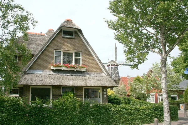 Netherlands Holland Dutch Groningen Winsum July 2016 Village View Winsu — Stock Photo, Image