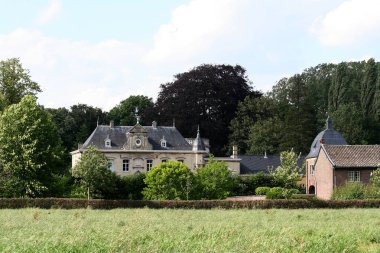 Hollanda, Hollanda, Flamanca, Limburg, Wittem Temmuz 2017: Wittem Kalesi