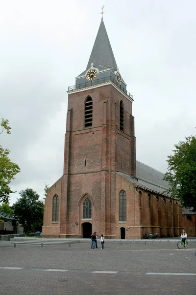 Netherlands Holland Dutch Utrecht Woerden June 2016 Exterior Petrus Church — стоковое фото