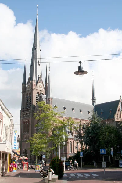 Netherlands Holland Dutch Utrecht Woerden June 2016 Exterior Bonaventura Church — Stock Photo, Image