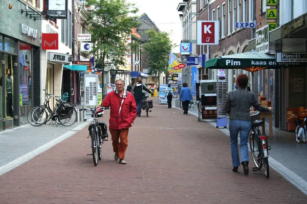 Netherlands Holland Dutch Utrecht Woerden June 2016 Street View Woerden — стоковое фото