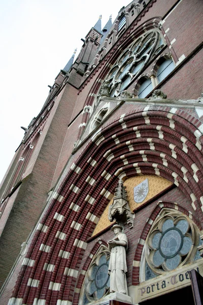 Holandia Holland Holenderski Utrecht Woerden Czerwiec 2016 Zewnętrzne Kościoła Bonaventura — Zdjęcie stockowe