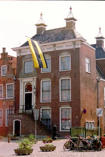Nizozemsko Holandsko Holandštině Frísko Workum Červen 2016 Bývalá Radnice Náměstí — Stock fotografie