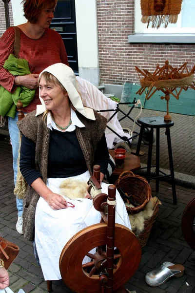 Países Bajos Holanda Holanda Brabante Septentrional Woudrichem Mayo 2016 Gente — Foto de Stock